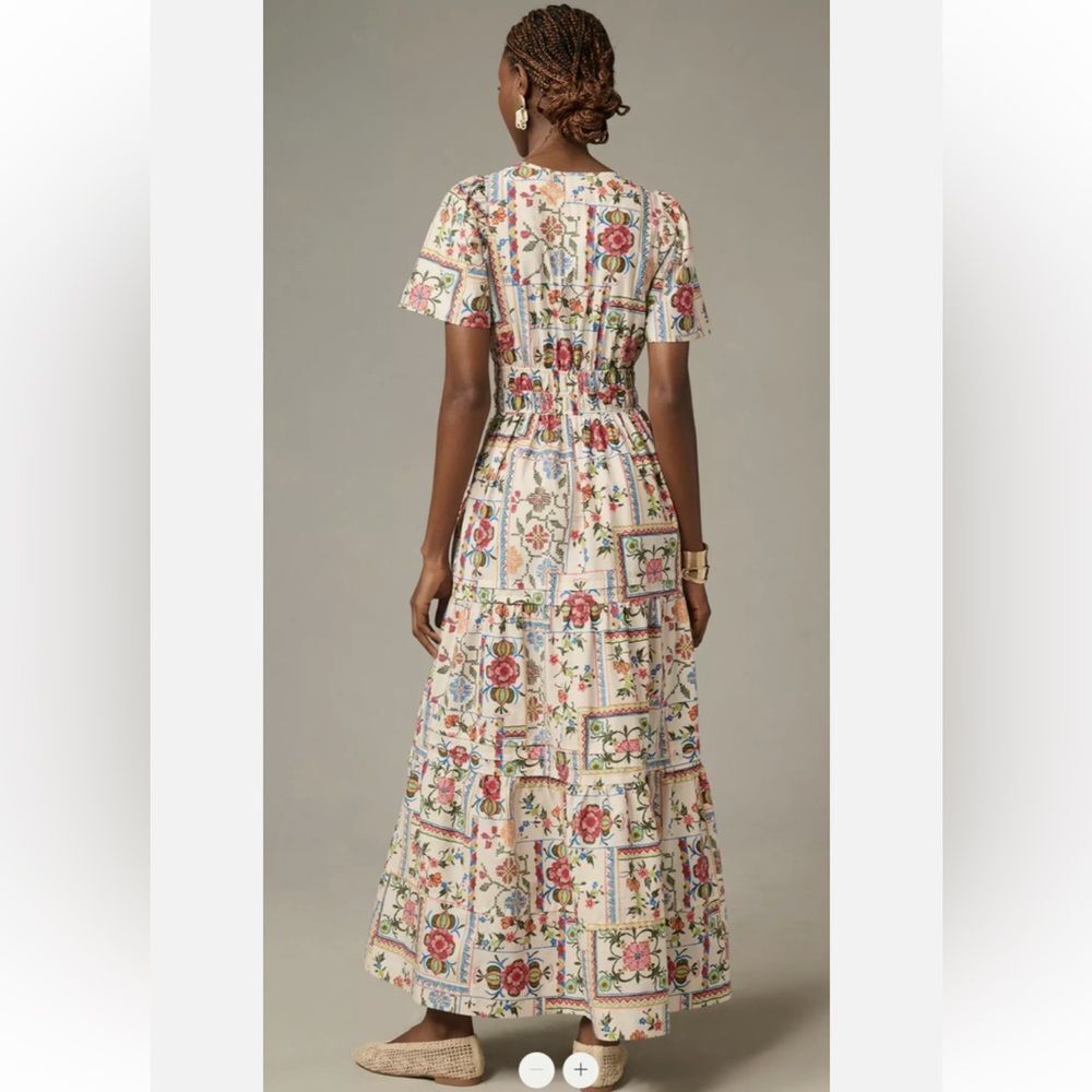 Anthropologie The Somerset Maxi Dress OYSTER - Picture 4 of 7